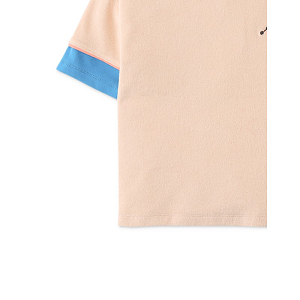 Футболка с вышивкой Gingersnaps "Dustin Muscle Man", кремовая